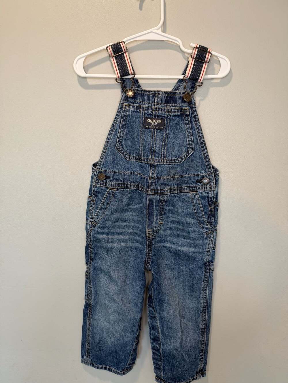 OshKosh B'Gosh Denim Overalls Size 18-24M